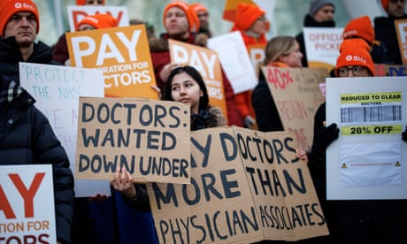 Health secretary claims many junior doctors don’t support BMA leadership organising latest strike – UK politics live
