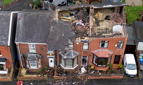 Tornado damages homes in Greater Manchester as Storm Gerrit batters Britain