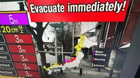 Tsunami warning issued after powerful earthquake strikes Japan (VIDEOS)