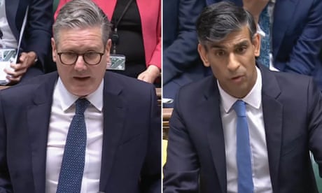 Starmer faces Sunak at PMQs for first time as prime minister after suspending Labour MPs over rebellion – UK politics live