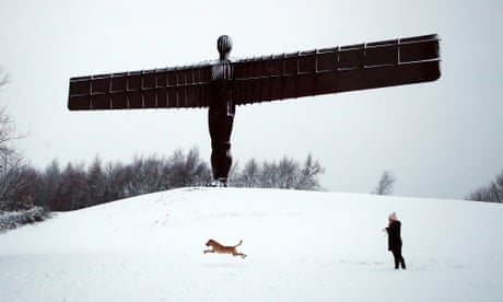 UK weather: warnings of up to 25cm of snow in some areas – live updates