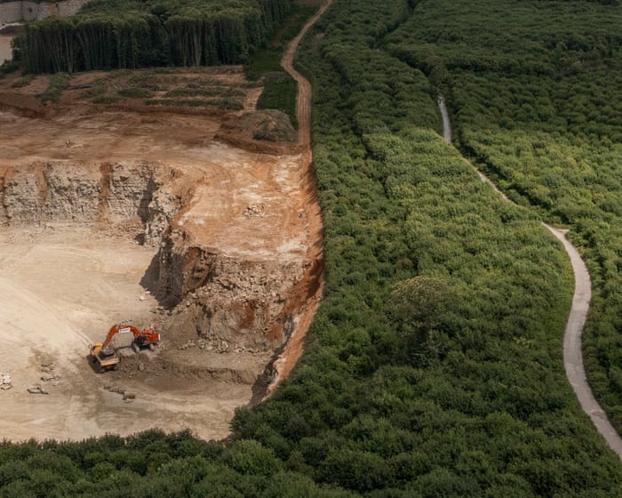 ‘It’s irreplaceable’: Fury over Reform plans to expand quarry in ancient Kent woodland
